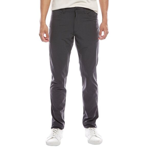 Vintage 1946 Mens Tech Power Stretch 5-Pocket Pant, Grey - Picture 1 of 3